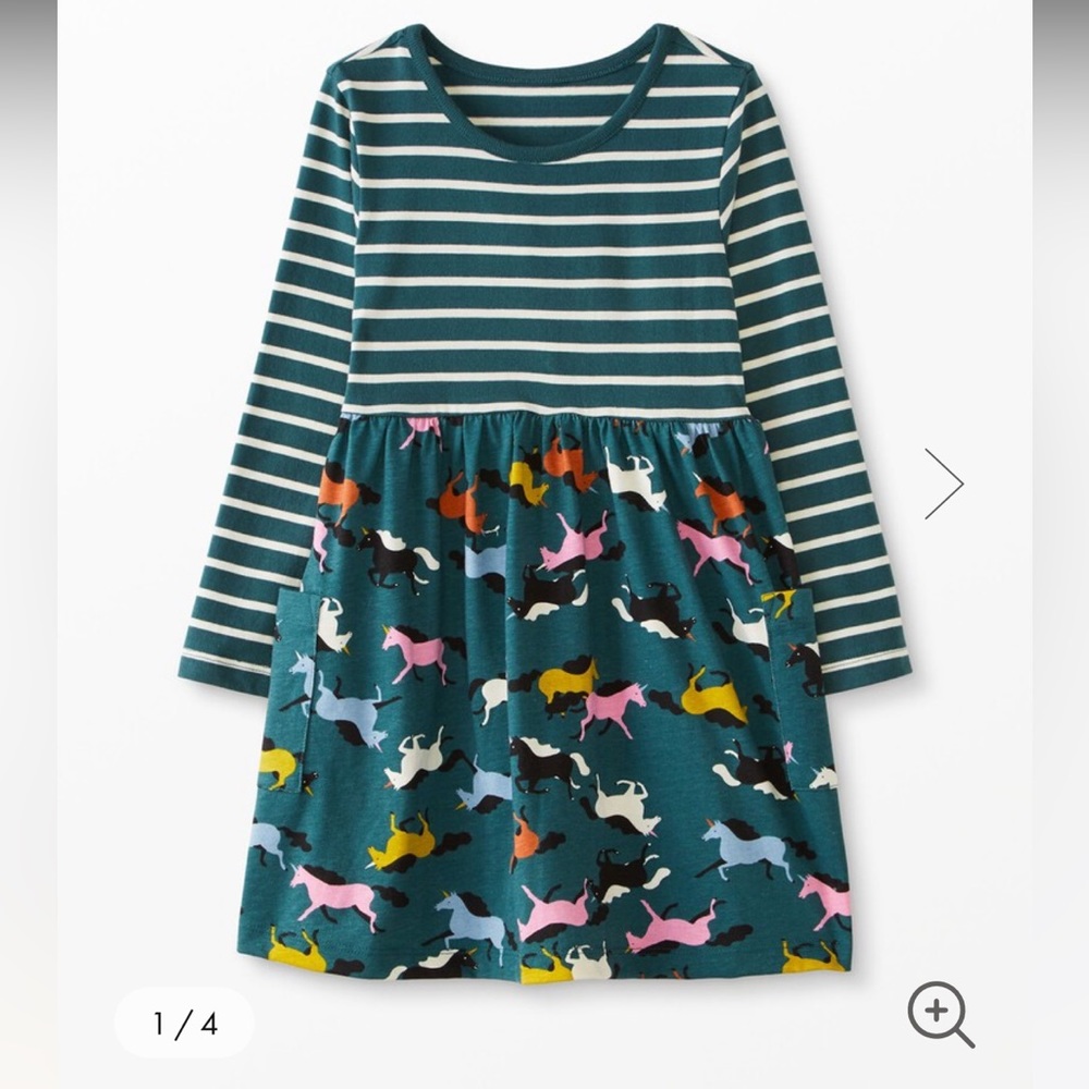 NWT, Hanna Andersson Mixie Playdress with Unicorns